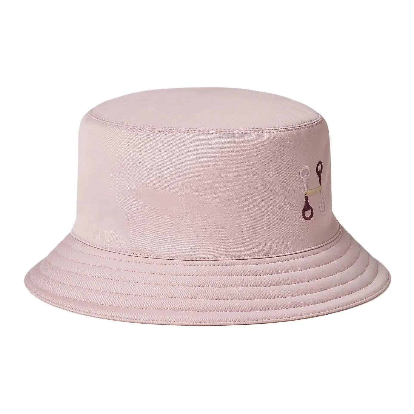 HERMES Хлопковая шляпа-ведро мужская розовая, Pink — фото 3