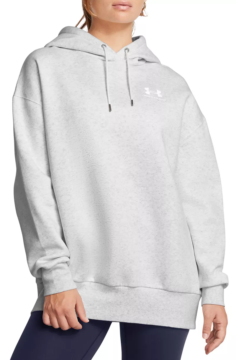 

Женская толстовка оверсайз из флиса Under Armour Icon, цвет Distant Gray Med Hr/Wt