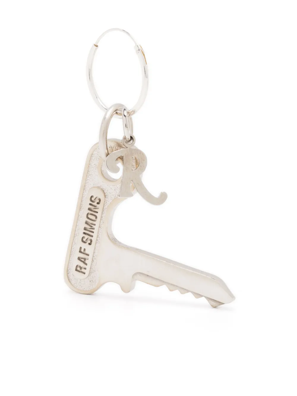 

Серьга-подвеска с логотипом Raf Simons, серебяный