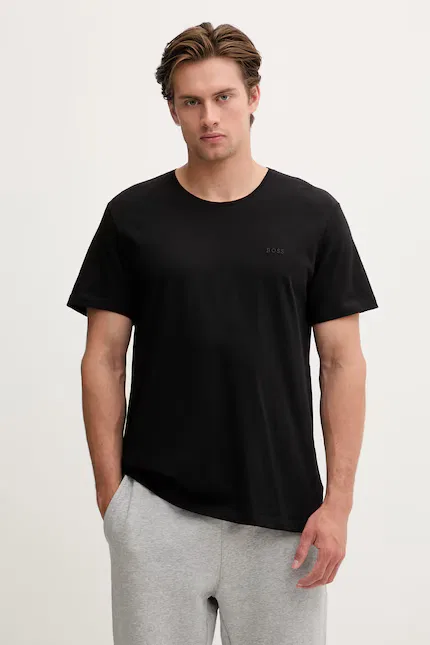 Футболка хлопковая TShirtRN BOSS, черный