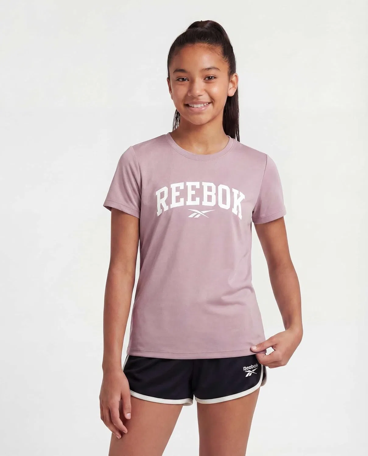 Футболка Reebok 3 шт, Solid Black, Solid Fuchsia Fedora, Solid Fragrant Lilac — фото 2