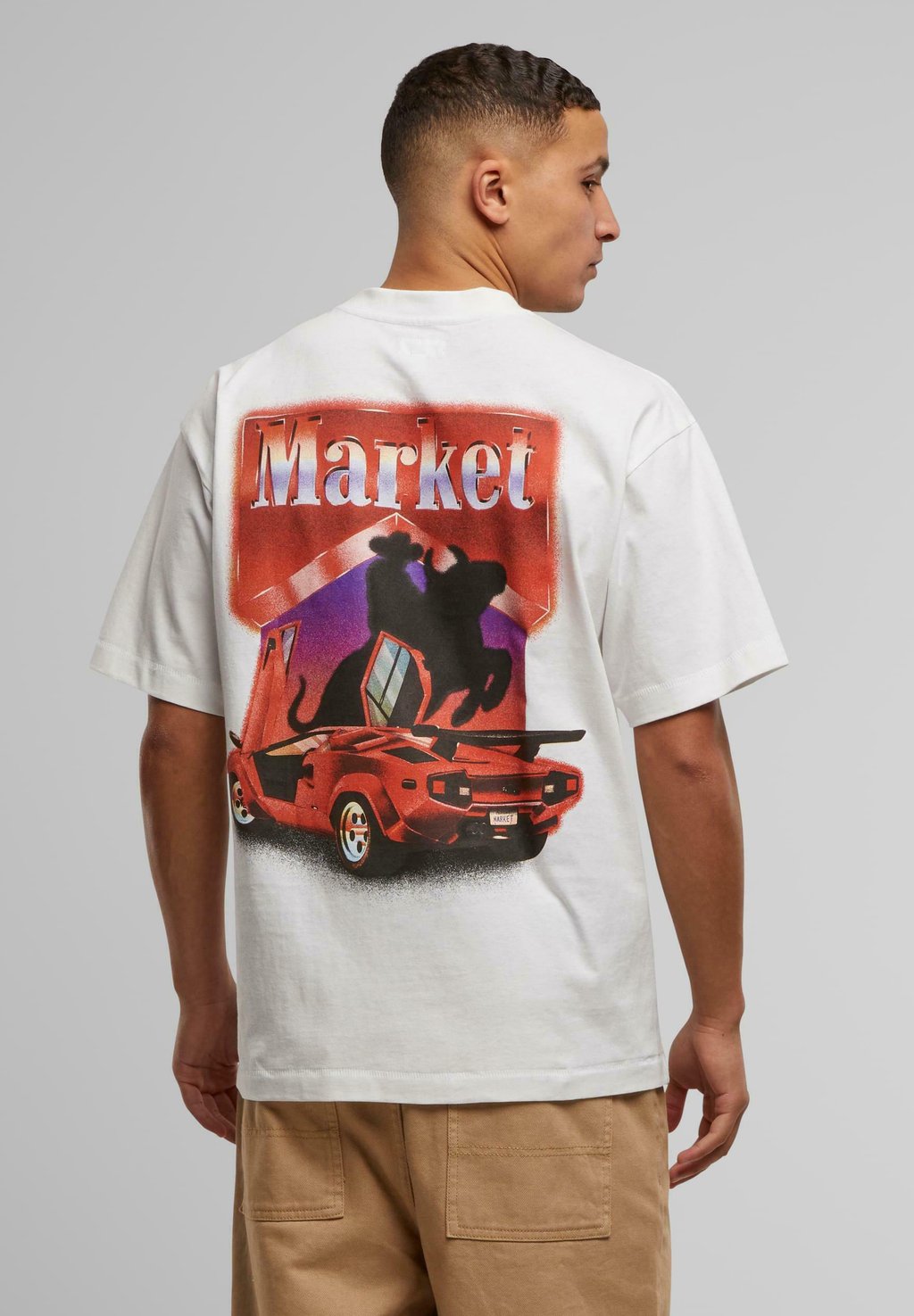 

Футболка с принтом MARKET BULLRIDER, белый