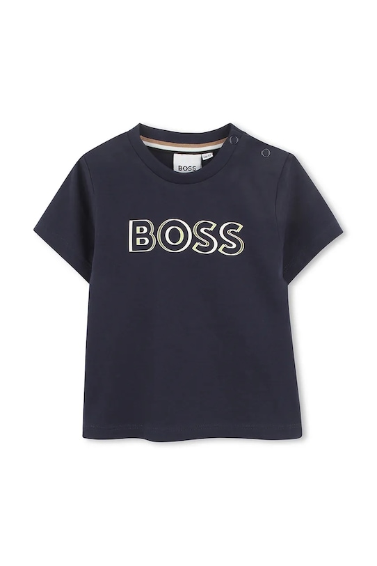

Хлопковая футболка для малышей Boss, темно-синий