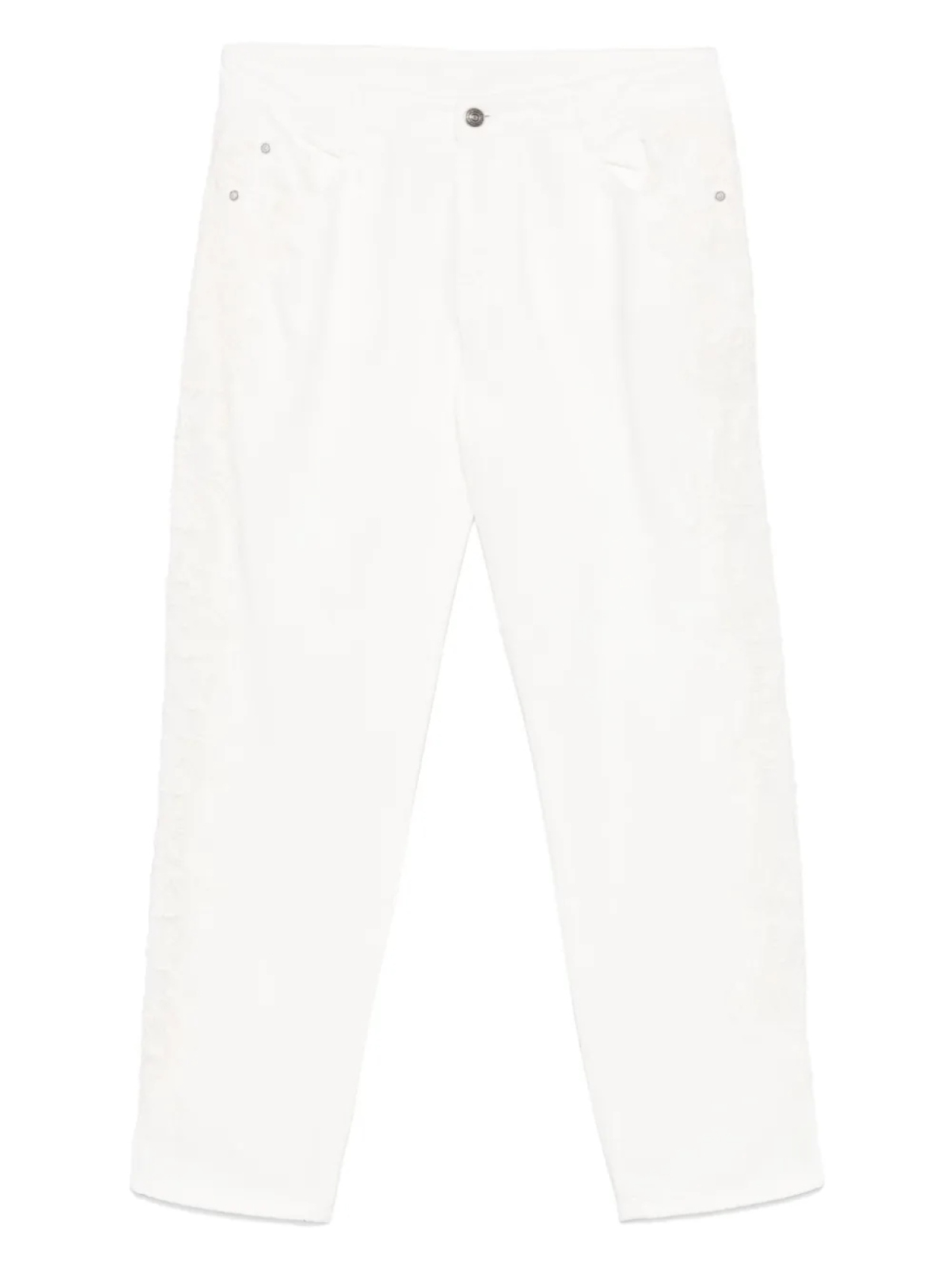 

Джинсы с кружевными деталями Ermanno Scervino, белый