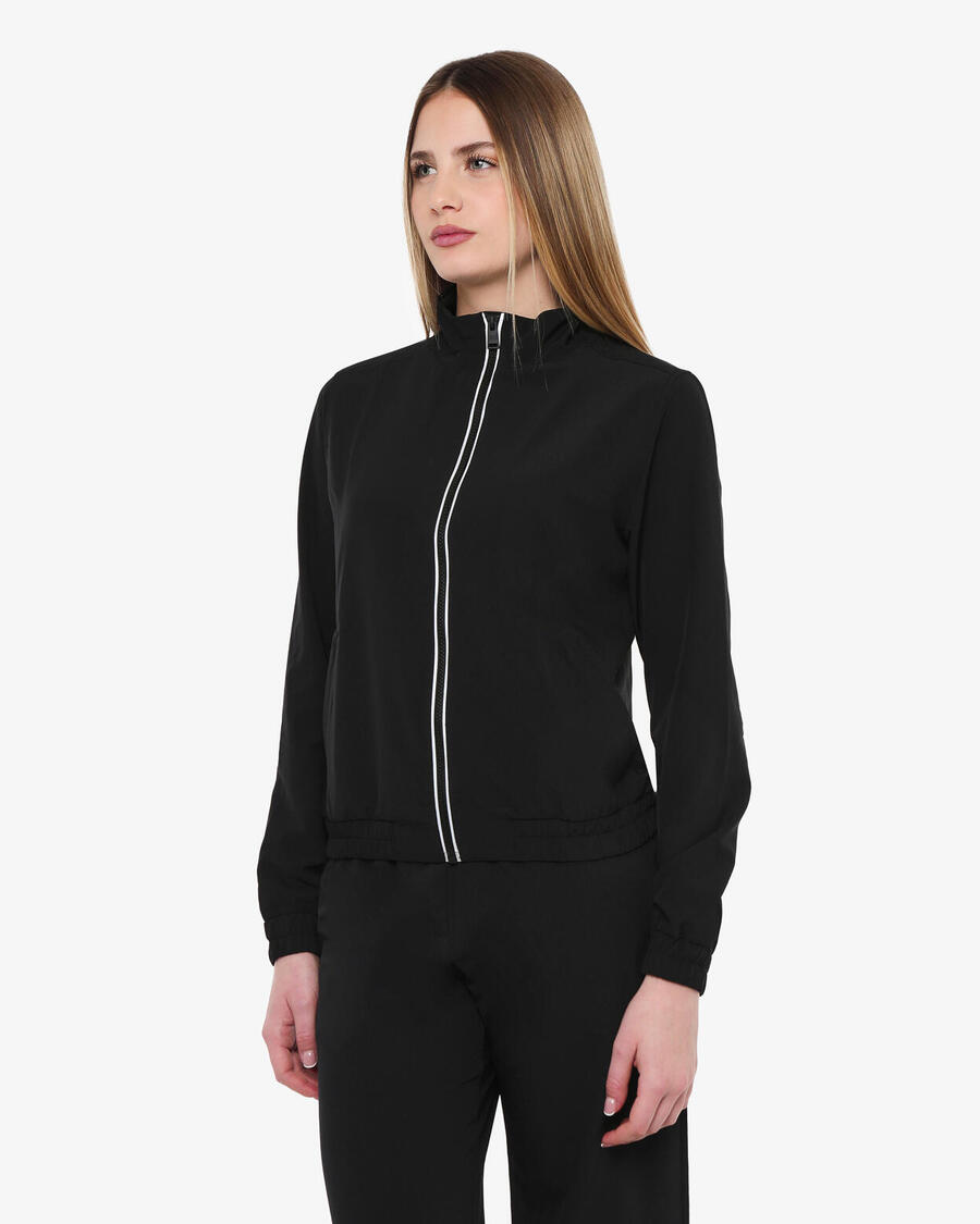 

JAKED черная женская толстовка из синтетического материала для фитнеса