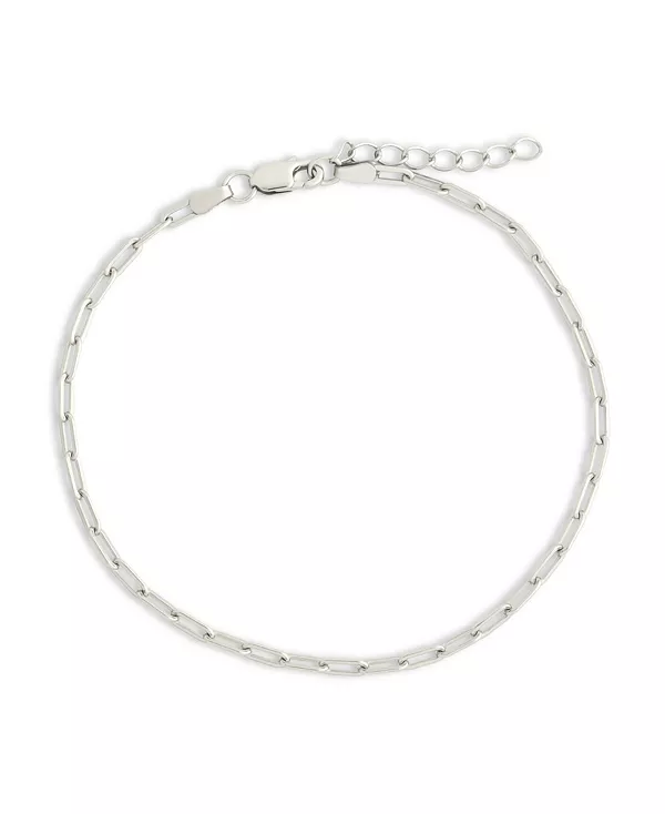 

Изящный браслет-цепочка из стерлингового серебра в виде скрепки Sterling Forever, silver