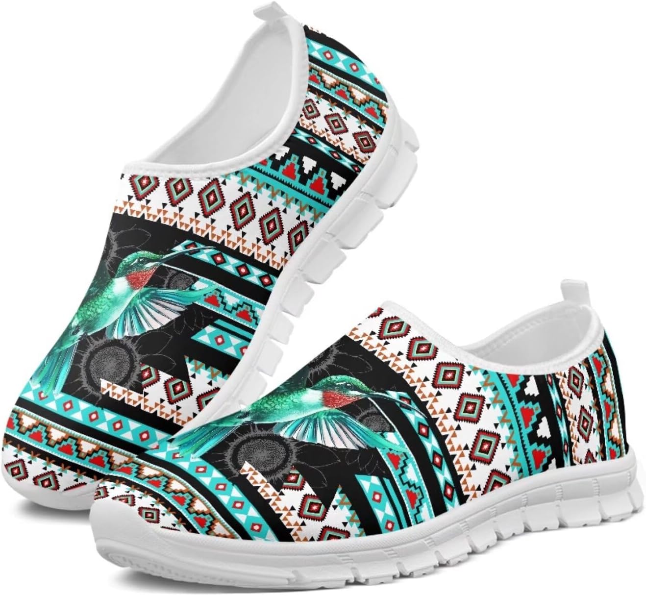 

Женские кроссовки Glomenade с принтом с животных и племенных мотивов, мужские дышащие кроссовки из сетки, носочные кроссовки, модные слипоны, противоскользящие теннисные кроссовки, зеленый