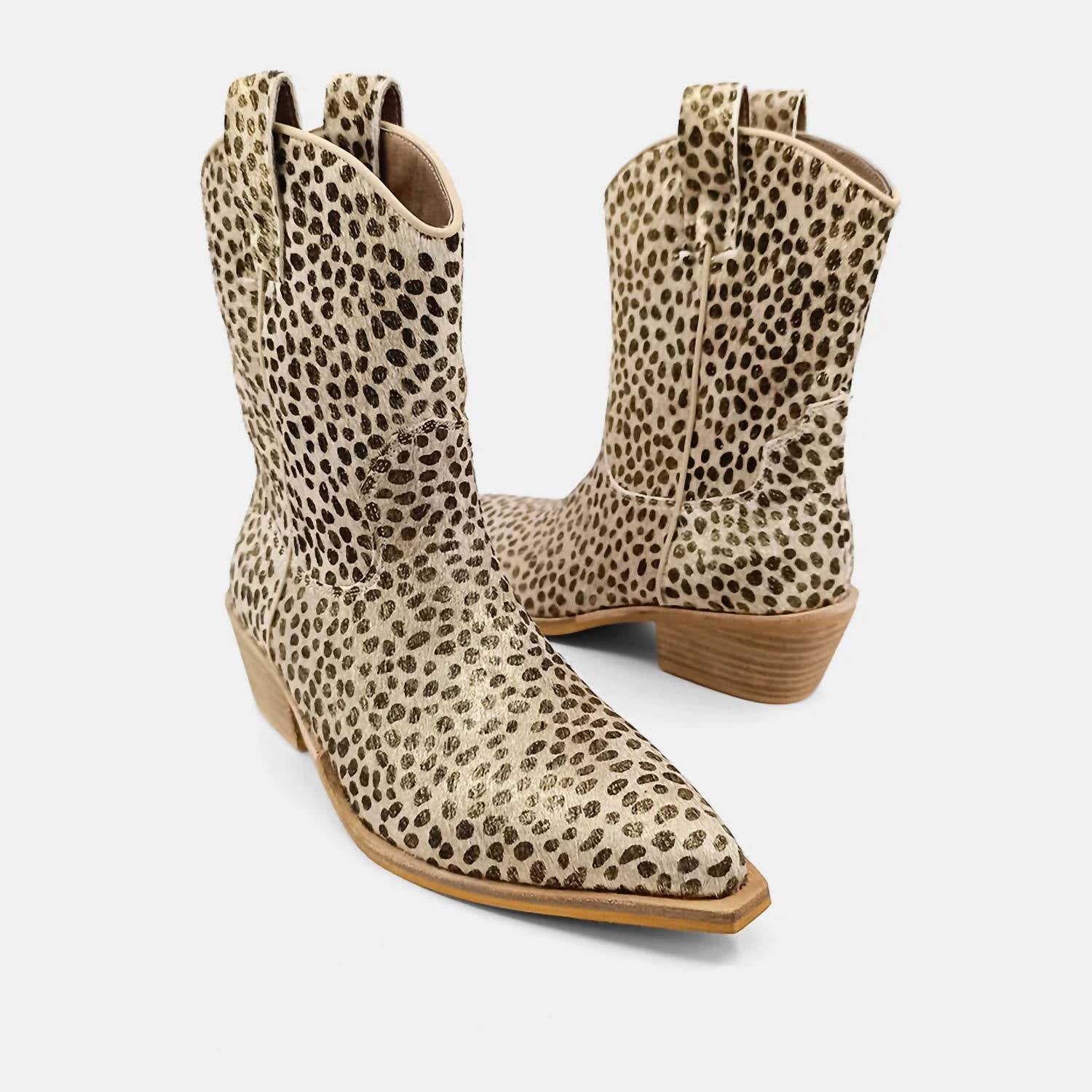 Сапоги Toni Cheetah в золоте SHU SHOP, золотой — фото 2
