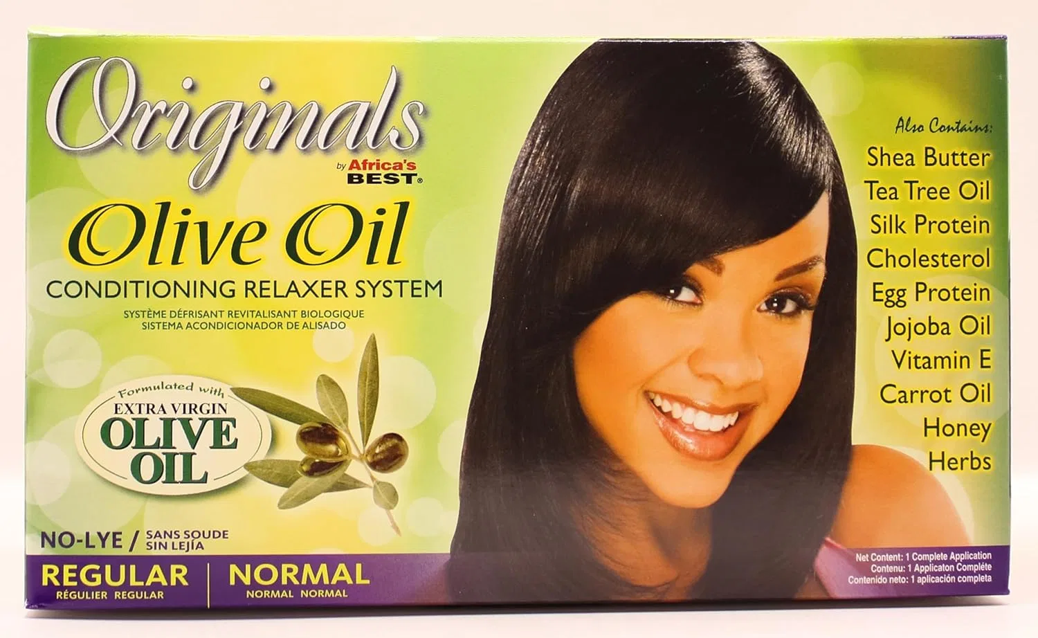 Набор для выпрямления волос Africa's Best Organic Relaxer Regular No-Lye Africa'S Best
