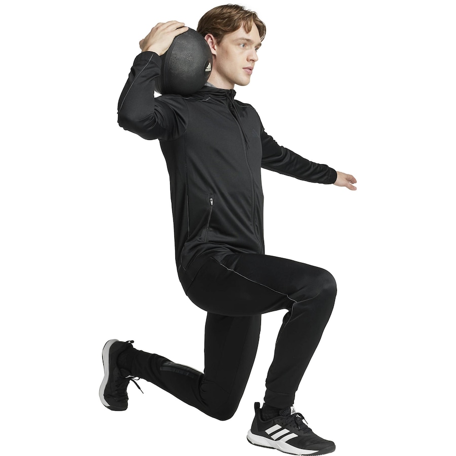 Зауженные спортивные брюки ADIDAS PERFORMANCE Sea, черный — фото 4