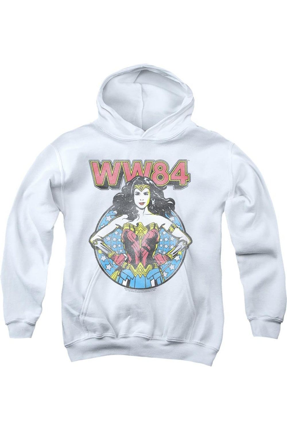 

Толстовка с капюшоном Wonder Woman 84 Star Circle для детей Gildan, белый