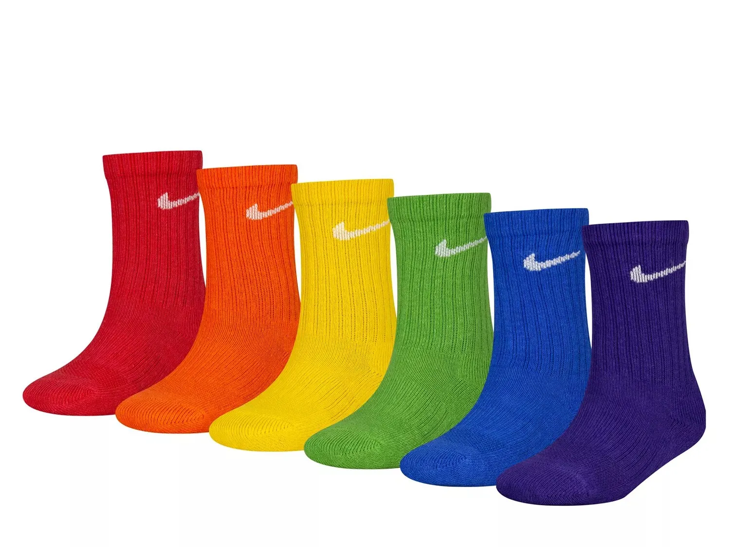 

Детские носки Nike Performance Crew — 6 шт., разноцветная радуга
