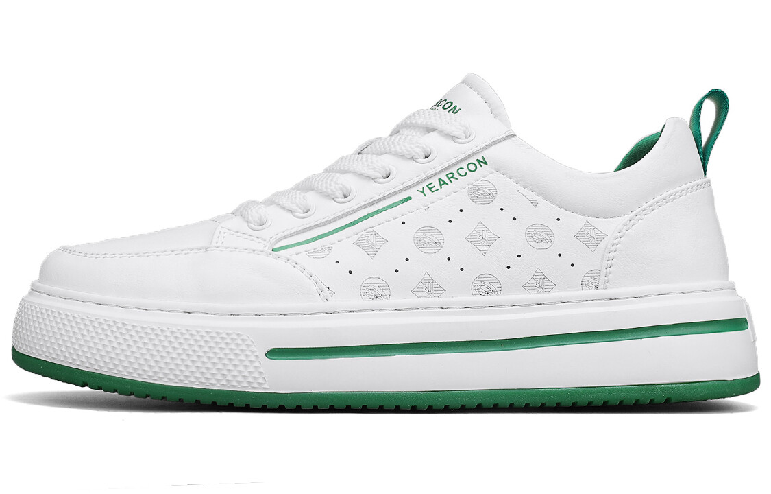 

Кроссовки мужские Lifestyle Shoes Men Low-Top Yearcon, белый/зеленый
