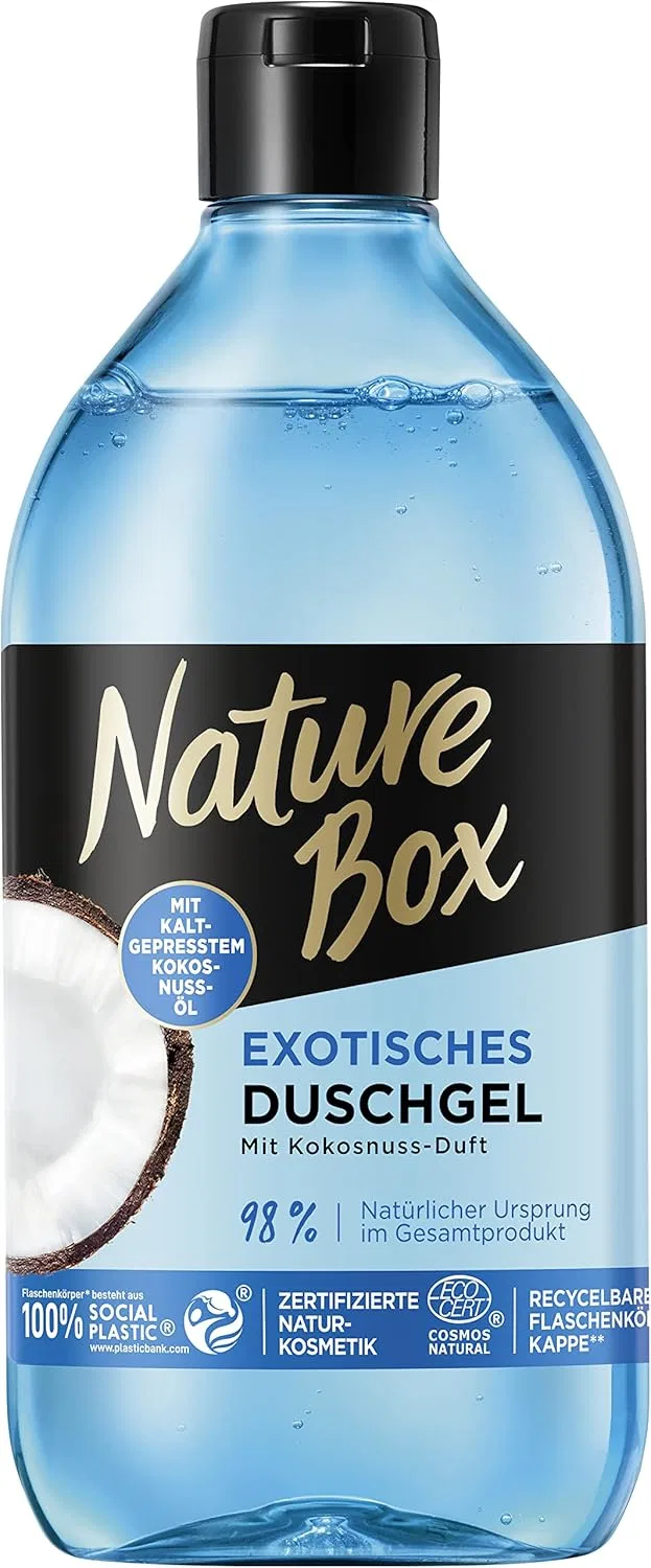 Гель для душа Nature Box Exotic с кокосовым ароматом, 385 мл Nature Box