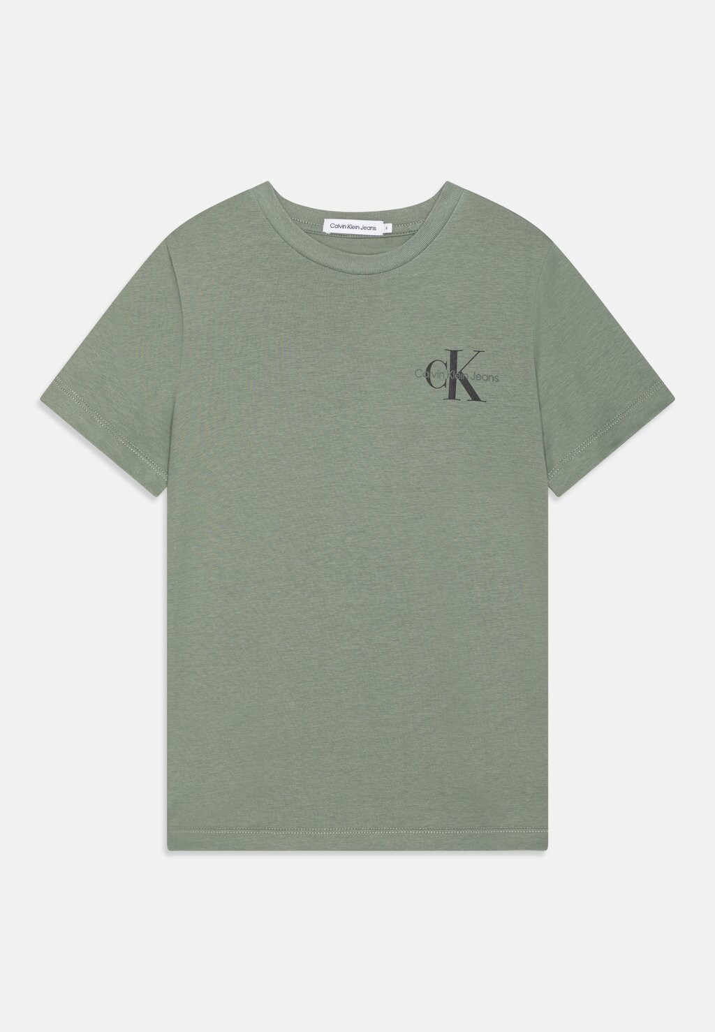 

Базовая футболка Chest Monogram Unisex Calvin Klein, оливковый