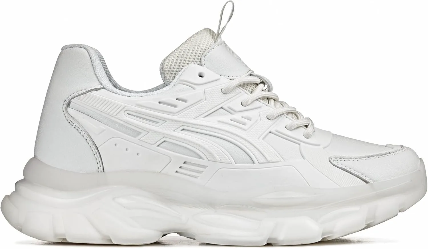 

Мужские невидимые обувь-поднимающие рост CALTO - бежевый/полупрозрачная подошва из оникса, массивная подошва, спортивные кроссовки на шнуровке - увеличение роста на 2,6 дюйма - S5283 - размер 8 D(M) US No Brand, белый