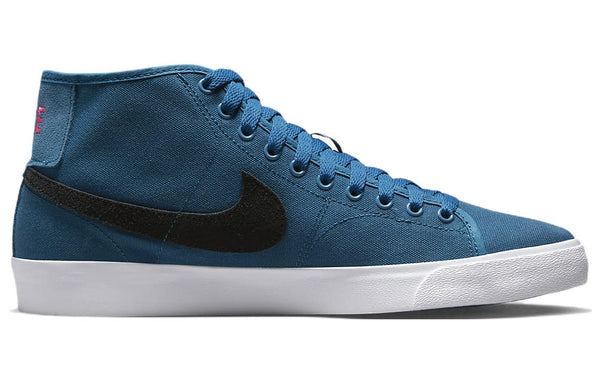 Кроссовки sb blazer court mid premium 'dark marina blue' Nike, синий — фото 3