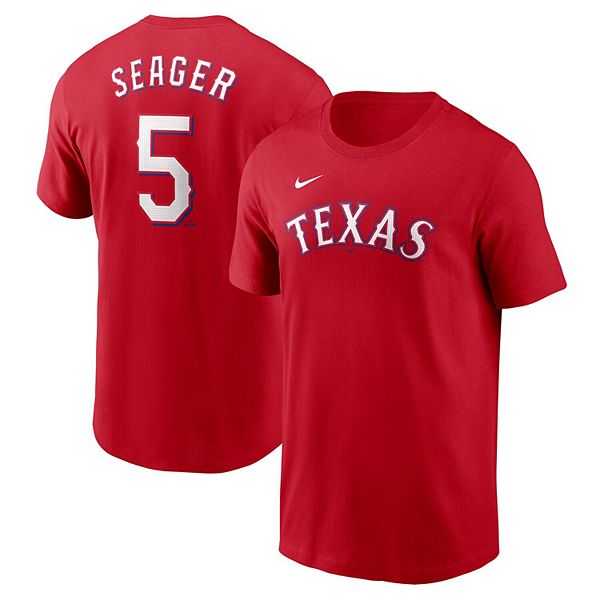 

Футболка Texas Rangers с именем и номером Corey Seager Nike