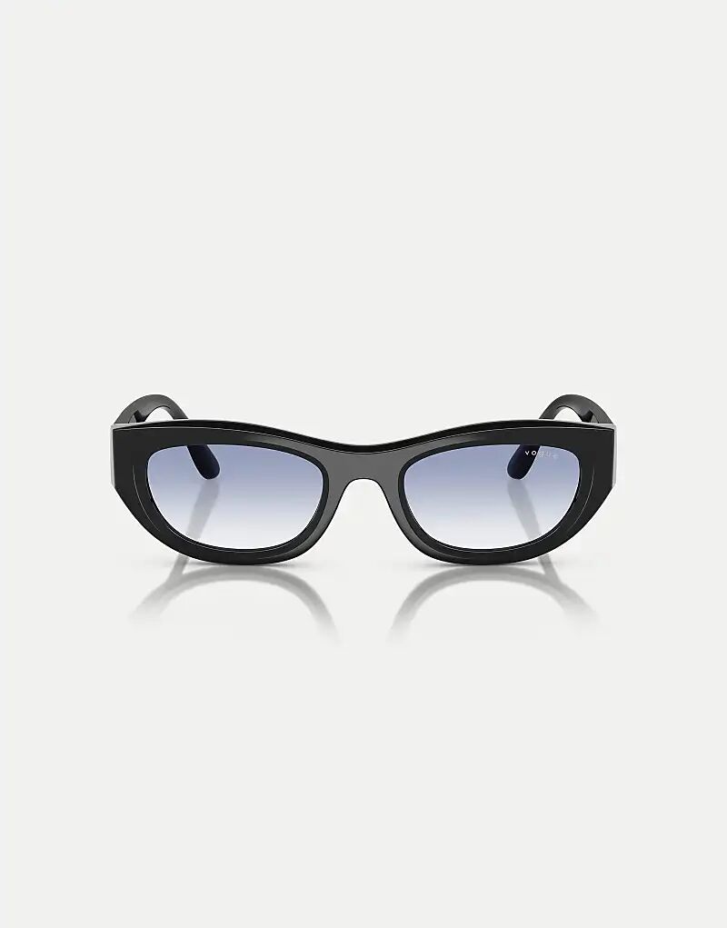 

Солнцезащитные очки Vogue Cat Eye с синими линзами в черном цвете