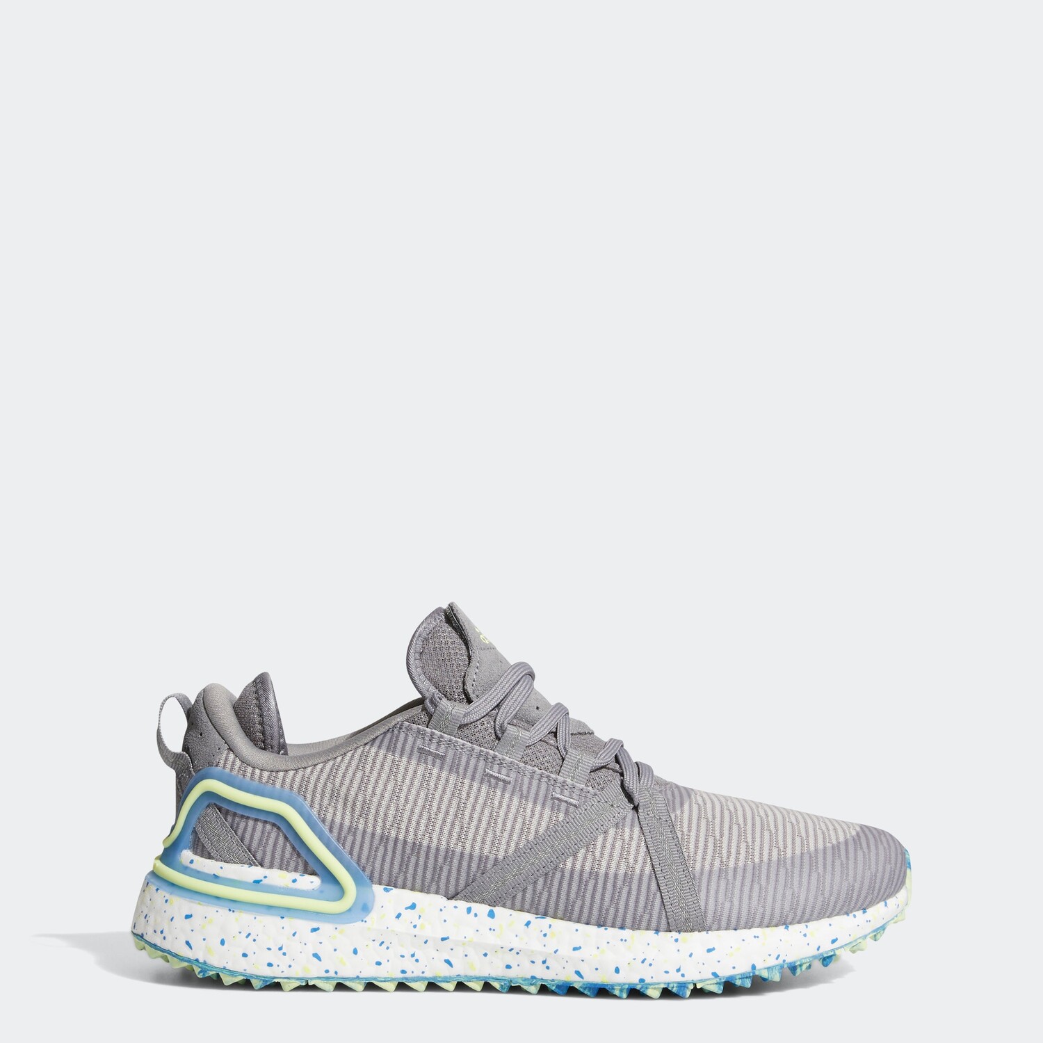 

Мужские кроссовки для гольфа без шипов adidas Solarthon Primegreen, цвет Grey Three / Pulse Yellow / Grey Two