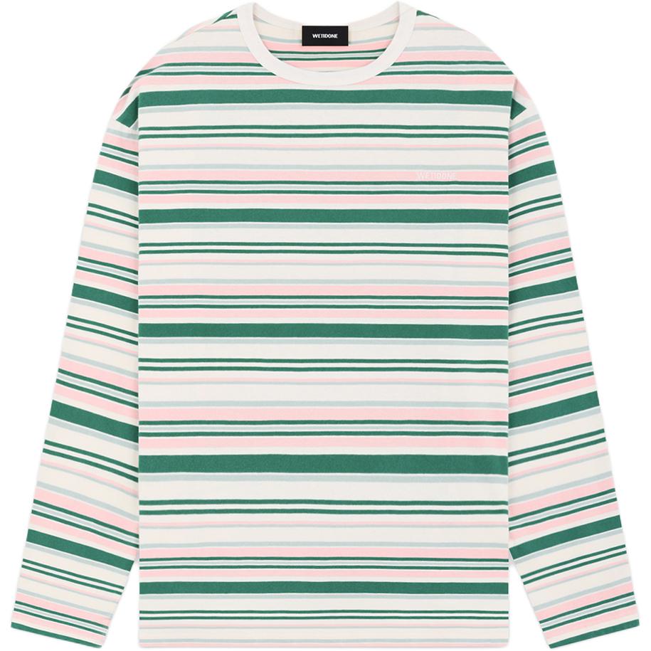 

Полосатая футболка с длинными рукавами WE11DONE, белый