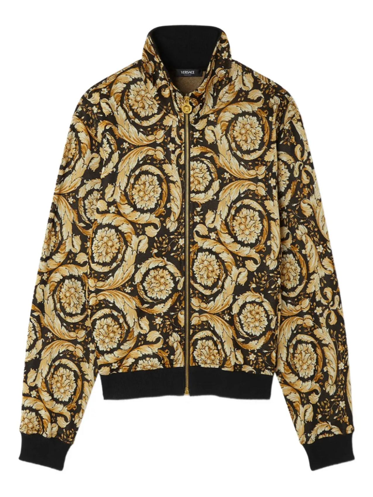 

Versace жаккардовая толстовка с узором Barocco, черный