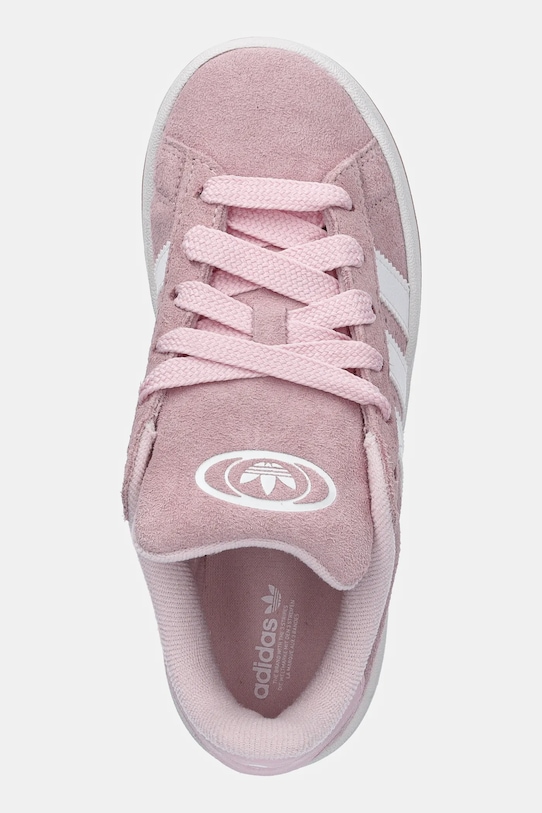 Детские замшевые кроссовки Campus 00s Adidas Originals, розовый — фото 4