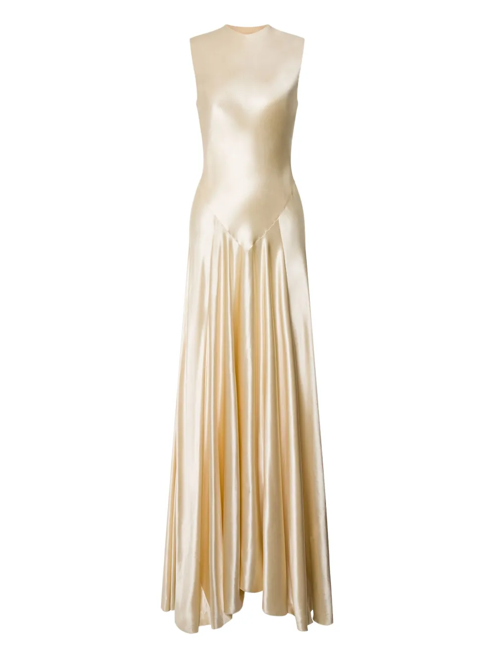 

Атласное платье Alberta Ferretti, нейтральный
