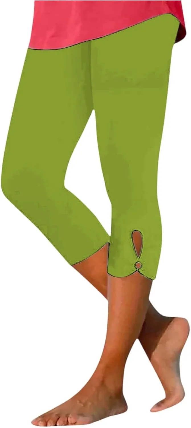 

Женские капри High Waist Yoga Pants с перфорацией FQZWONG