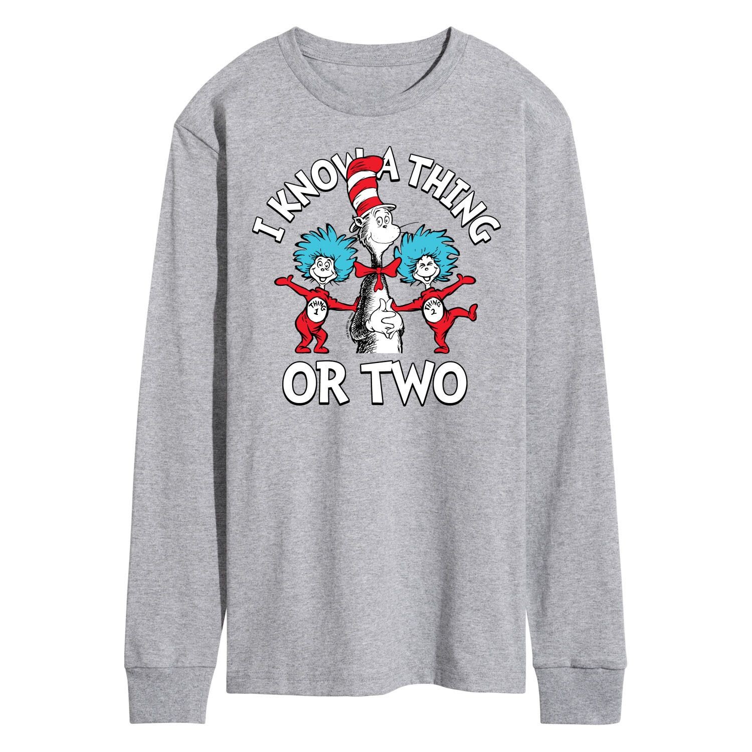 

Мужская рубашка Dr Seuss Know A Thing Or Two с длинным рукавом Licensed Character, Серый, Мужская рубашка Dr Seuss Know A Thing Or Two с длинным рукавом Licensed Character