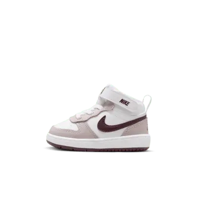 

Кроссовки Nike Court Borough Mid 2, цвет White/Platinum Violet/Burgundy Crush