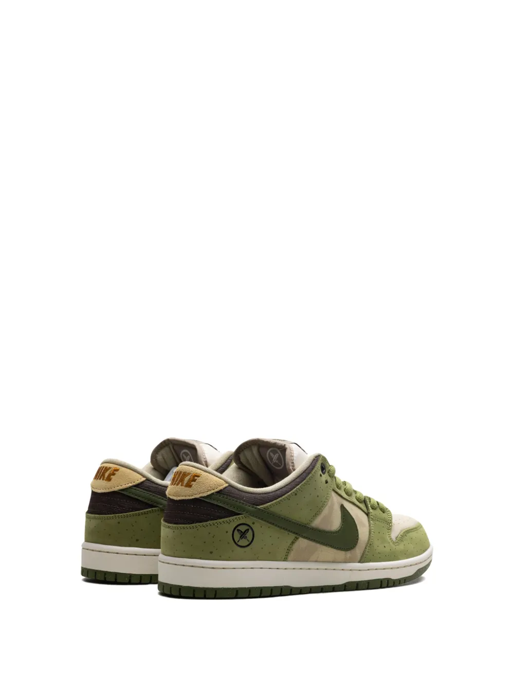 Кроссовки Dunk Low Asparagus/Legion Green/Light Khaki/Dark Loden/Sesame/Burnt Sienna из коллаборации с Yuto Horigome Nike, зеленый — фото 3
