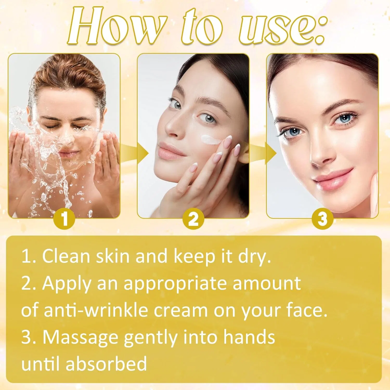 Крем для лица Znnhnn — Golden Collagen антивозрастной, , Gold, 50 г — фото 3