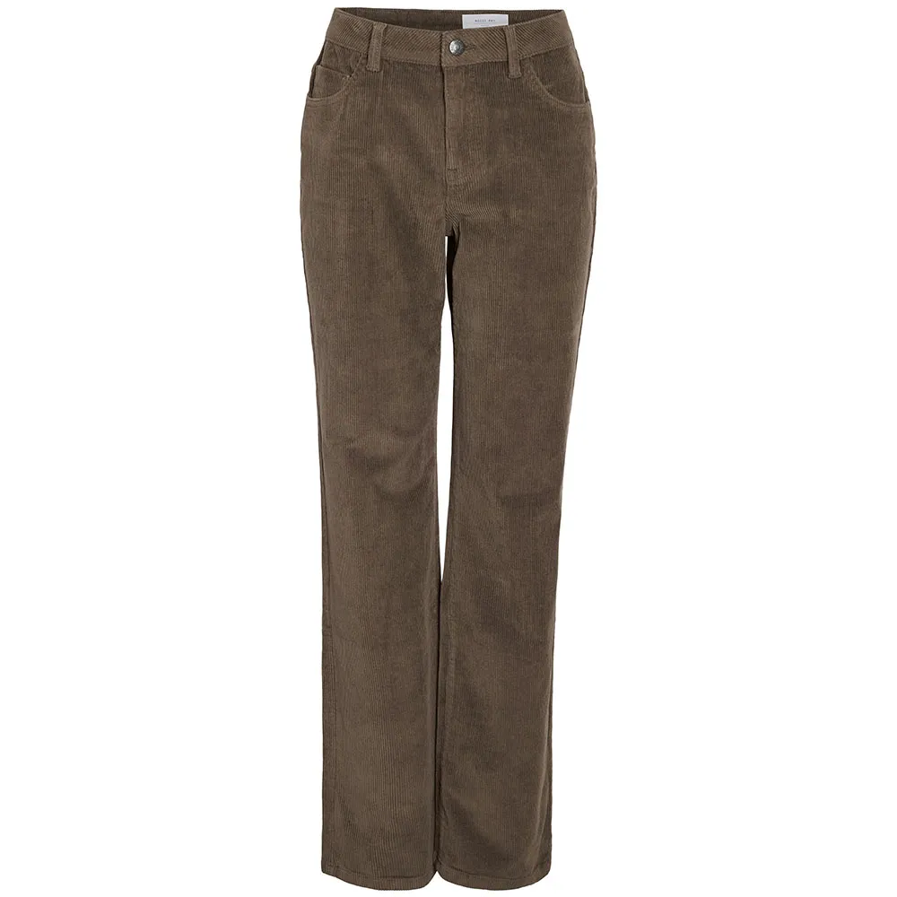 

Джинсы Noisy May Yolanda Wide Leg Fit Corduroy, коричневый