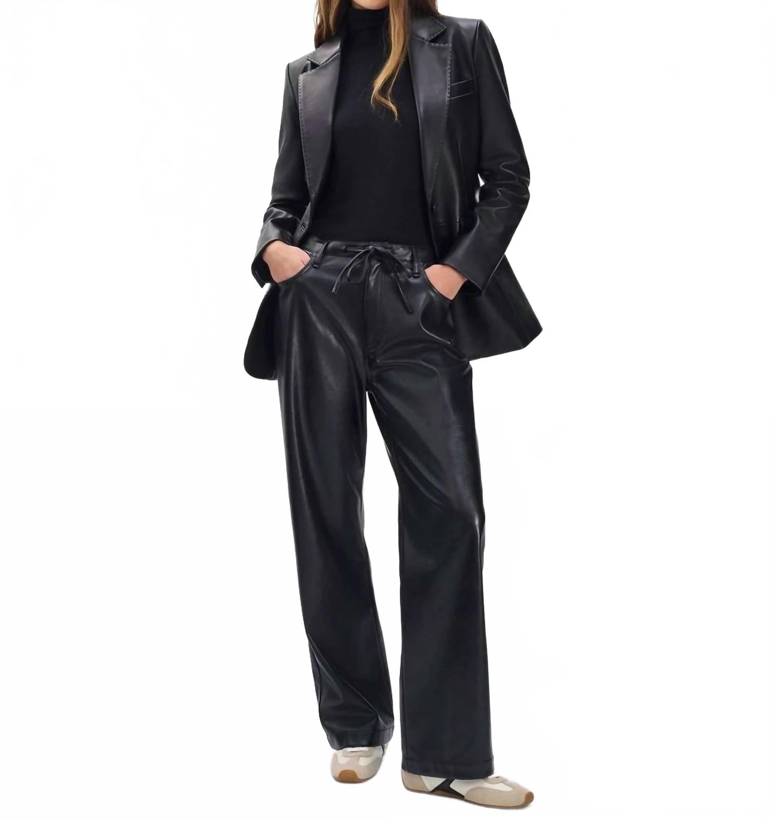 

Rag & bone Брюки из искусственной кожи Phoebe, черные