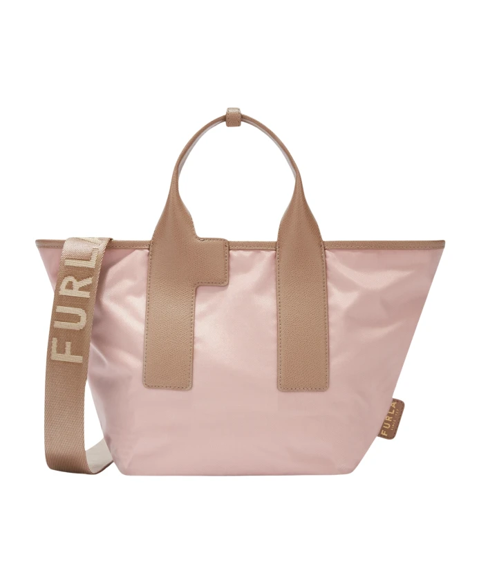 

Легкая нейлоновая сумка тоут Furla, бежевый