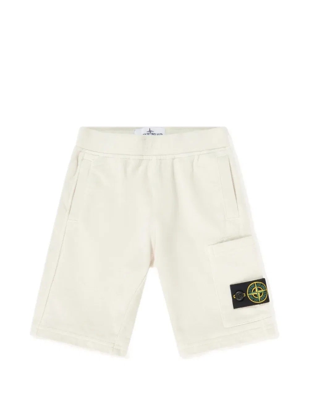 Комплект шорт с нашивкой логотипа Stone Island Junior, нейтральный — фото 4