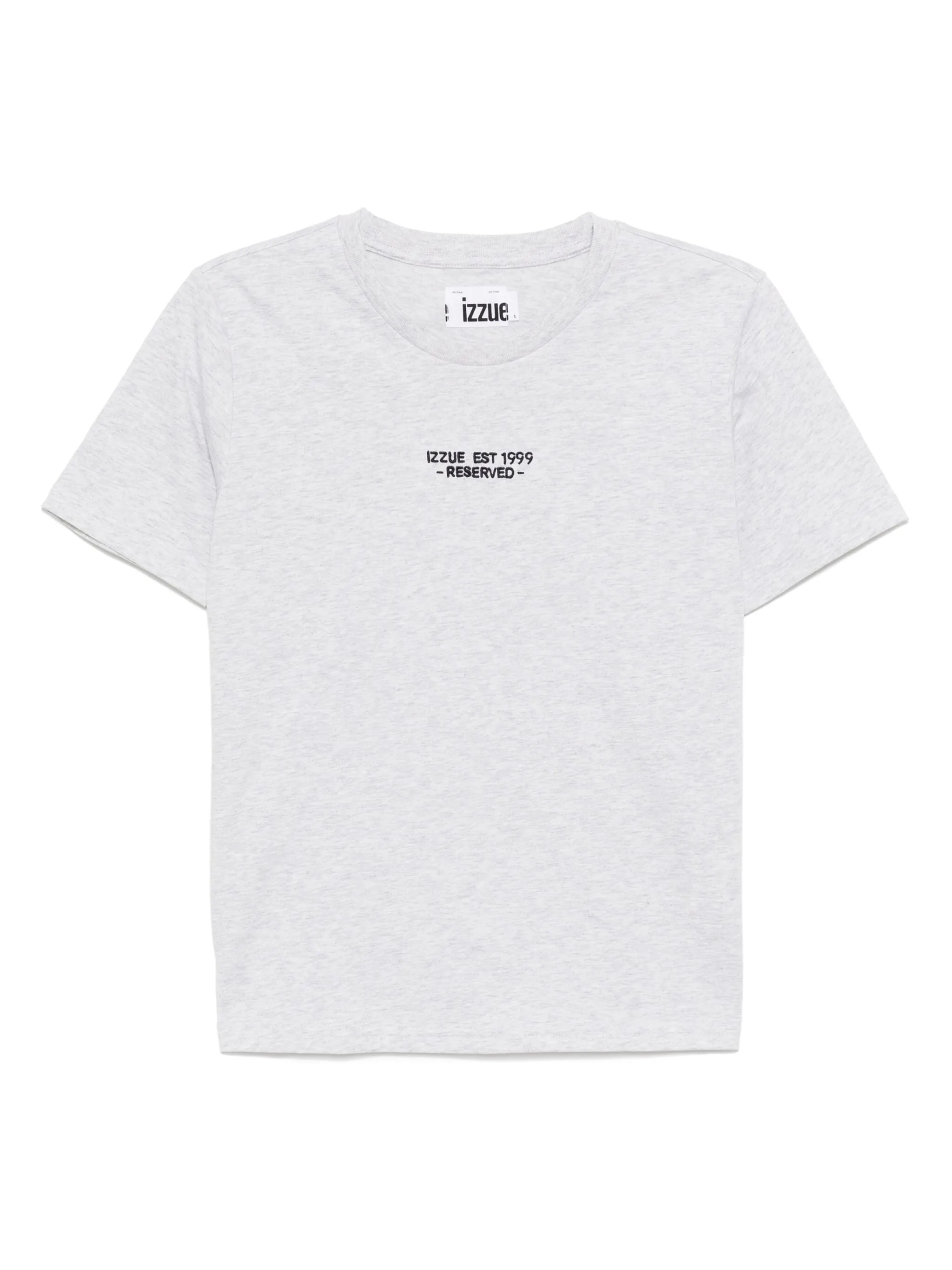 

Футболка с вышитым логотипом Izzue, серый