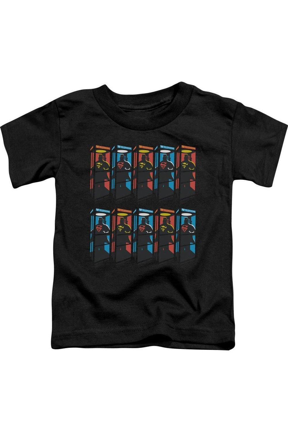 

Футболка с коротким рукавом Superman Super Booths для малышей Gildan, черный