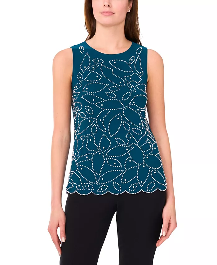 

Женская майка с фестончатым подолом MSK