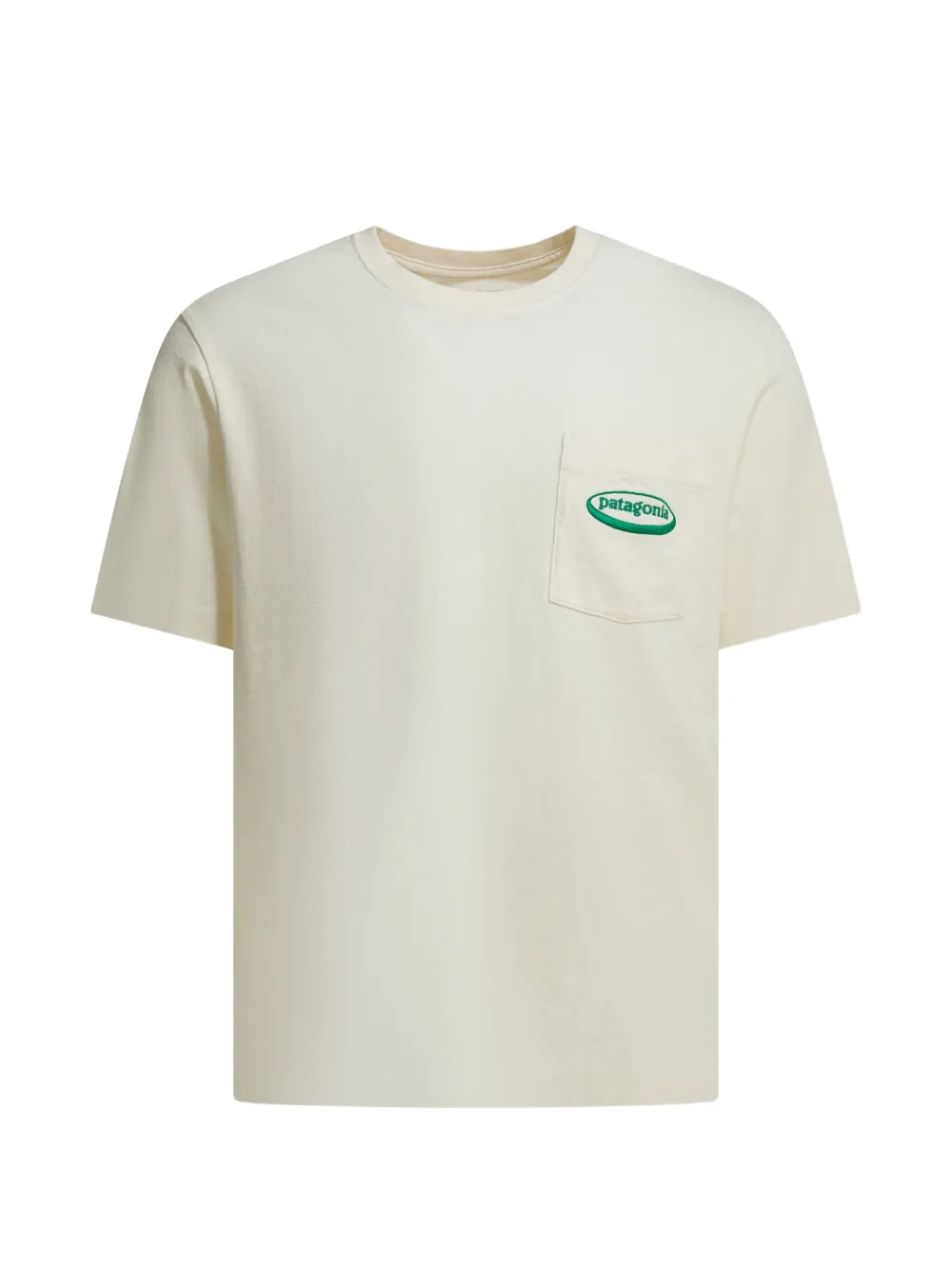 

Футболка с логотипом на нагрудном кармане Patagonia, бежевый