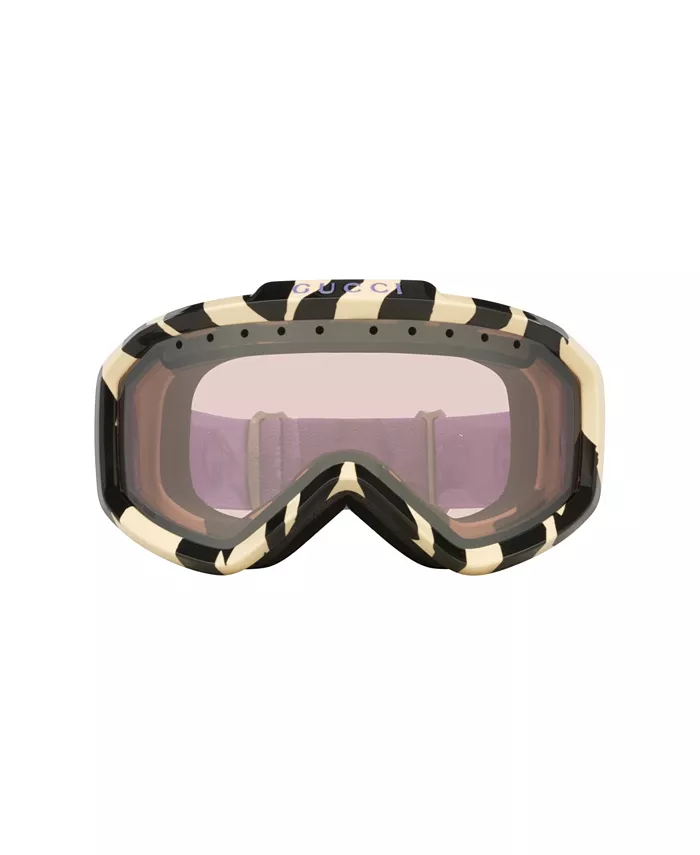 Унисекс большие солнцезащитные очки, GG1210S GC001928 Gucci, слоновая кость/кремовый — фото 2