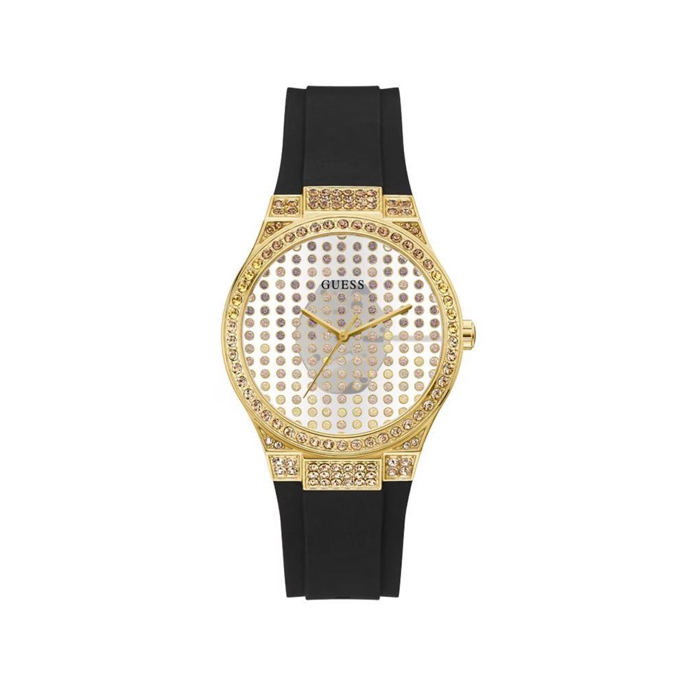 

Черные силиконовые часы GUESS