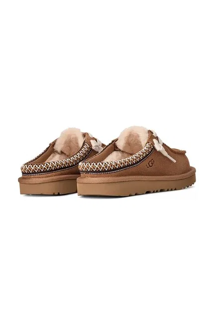 Тапочки замшевые TASMAN MULE UGG, коричневый — фото 3