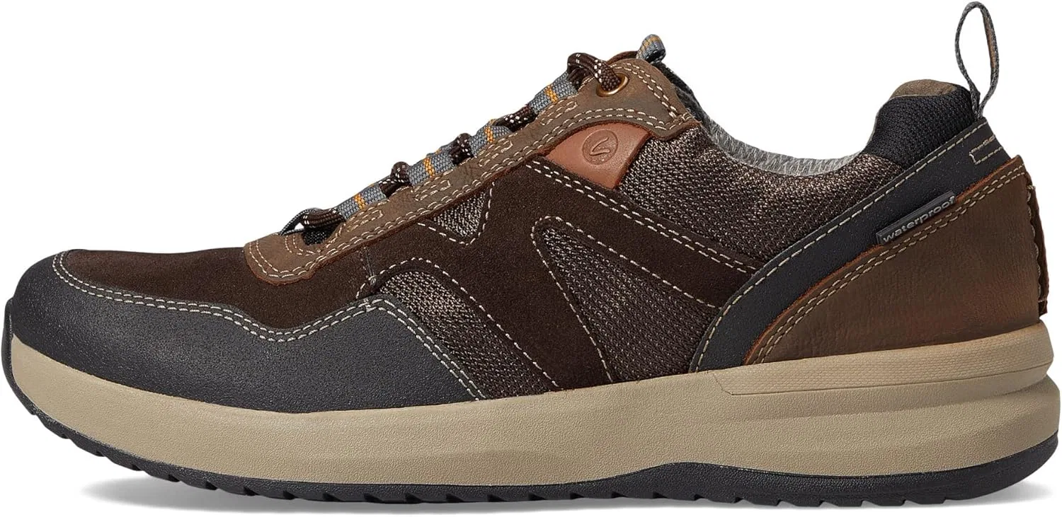 Мужские водонепроницаемые оксфорды Clarks Wellman Trail Ap, 2-Dark Brown Combi Waterproof — фото 4