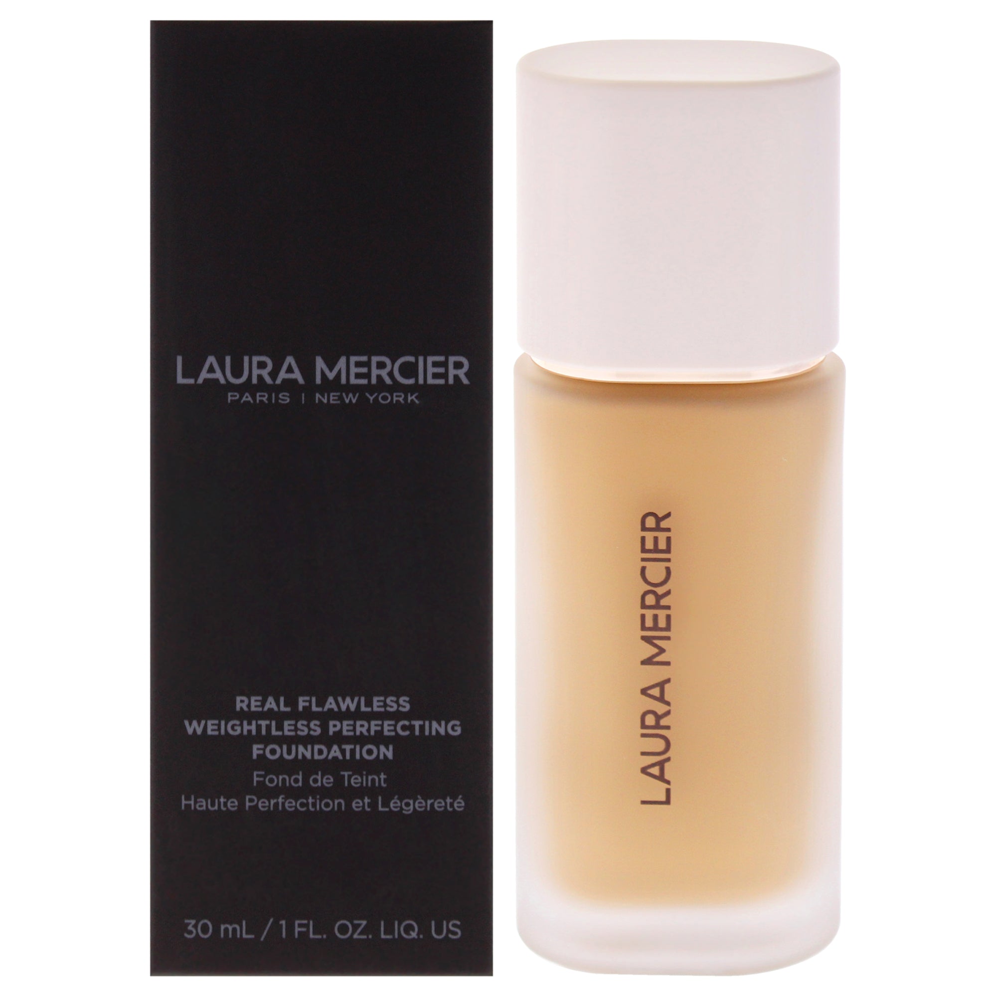 

Невесомая тональная основа Real Flawless Weightless Perfecting Foundation - 3W1 Dusk от Laura Mercier для женщин - 1 унция (30 мл), прозрачный
