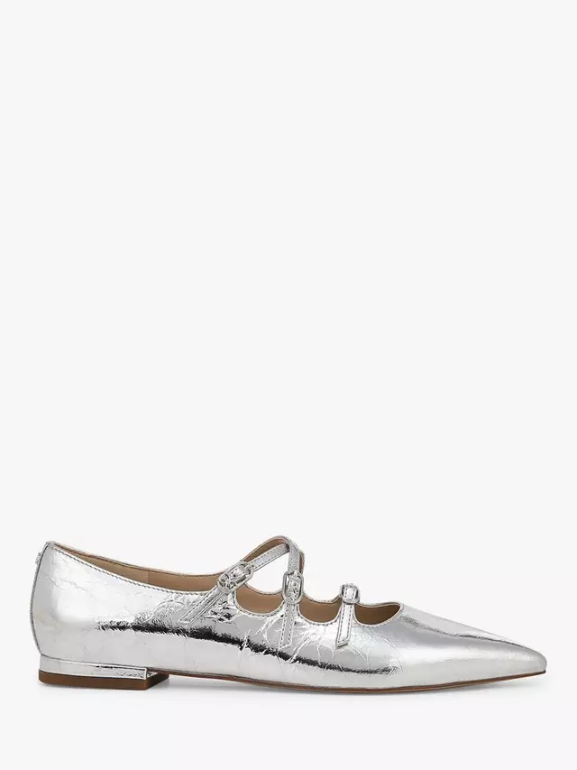 

Балетки Sam Edelman Cass Leather Pointed, цвет soft/silver