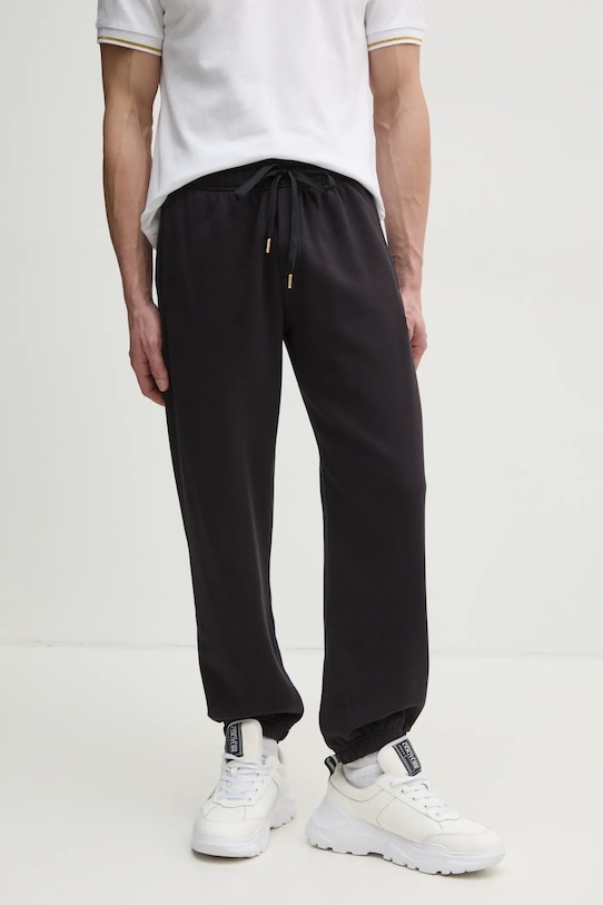 

Хлопковые спортивные брюки Versace Jeans Couture, черный