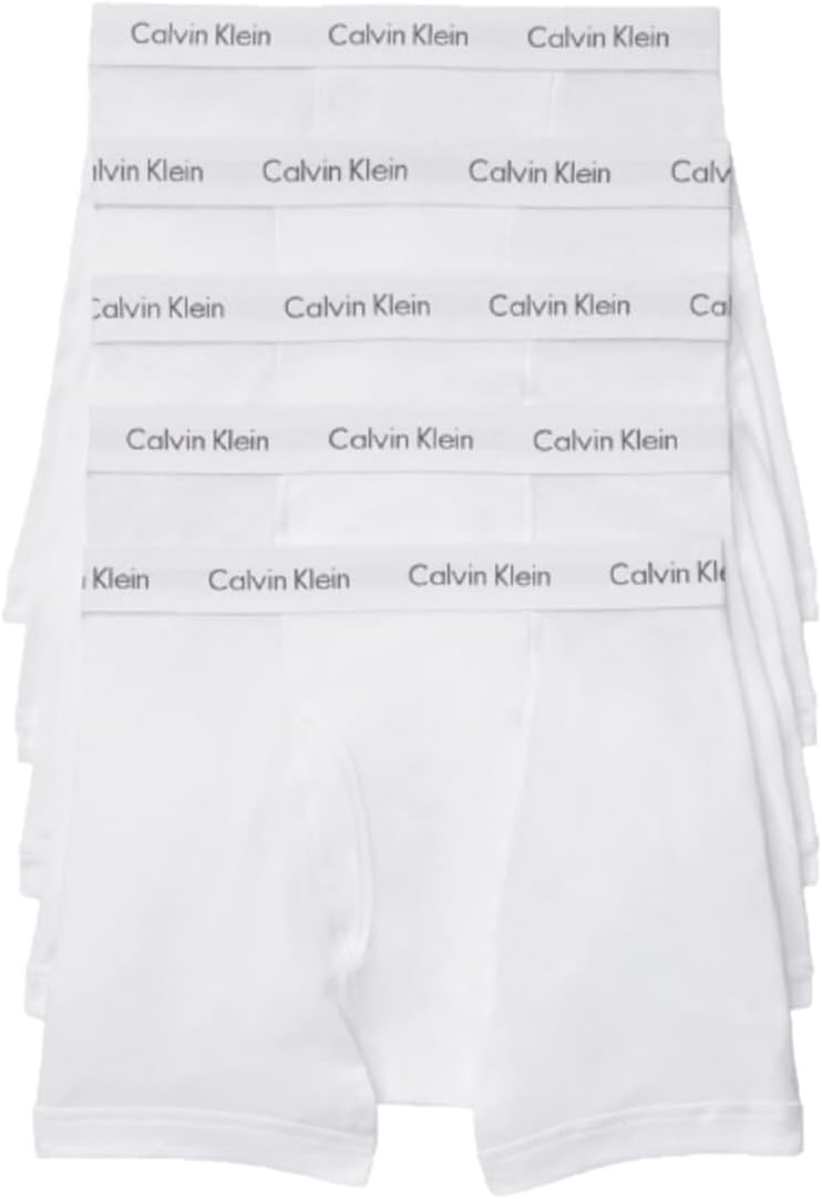 

Комплект из 5 мужских трусов-боксеров Calvin Klein Cotton Classics, 5 White Bodies W / White Wb