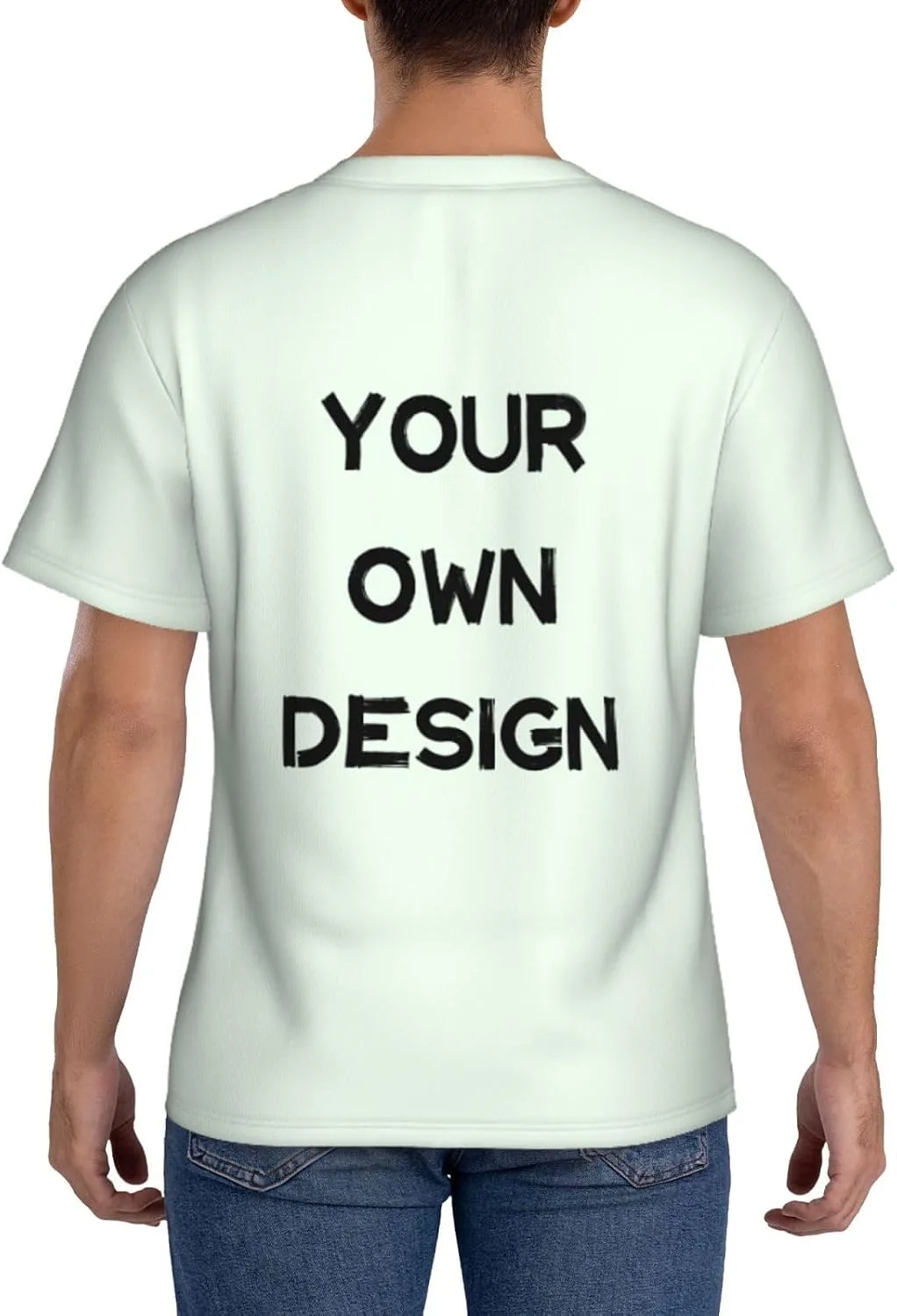 Футболка с принтом Custom Shirt с логотипом и текстом — фото 3